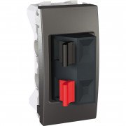 Аудио розетка Schneider Electric Unica 1 модуль графит MGU3.487.12