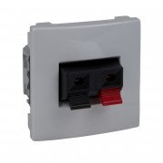 Аудио розетка Schneider Electric Unica 2 модуля белый MGU3.486.18