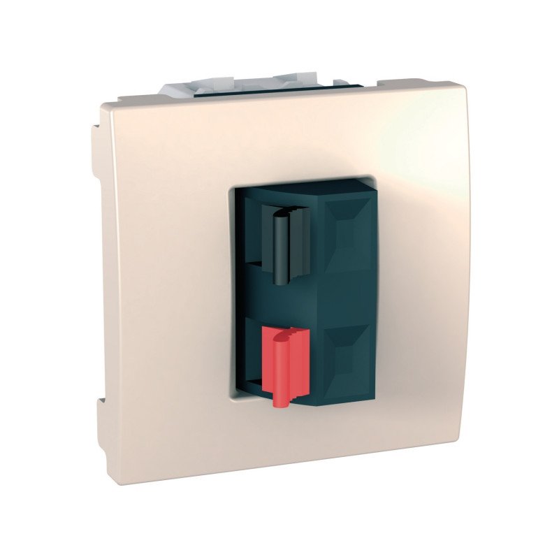 Аудіо розетка Schneider Electric Unica 2 модуля слонова кістка MGU3.486.25