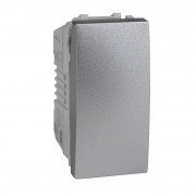 Выключатель Schneider Electric Unica кнопочный 10А алюминий MGU3.106.30