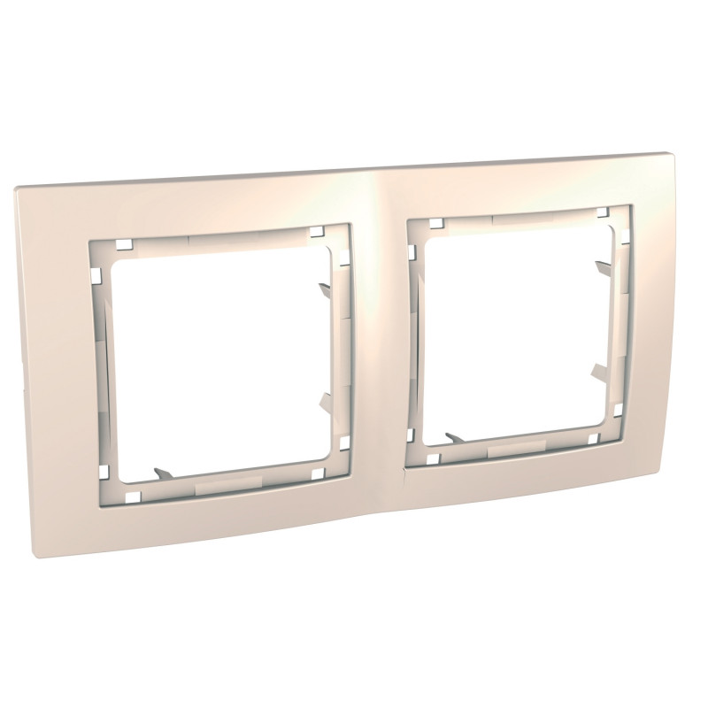 Рамка 2-постовая Schneider Electric Unica Colors слоновая кость MGU4.004.25