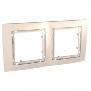 Рамка 2-постовая Schneider Electric Unica Colors слоновая кость MGU4.004.25