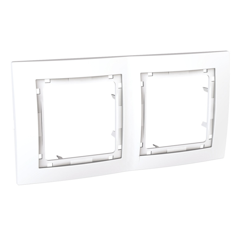 Рамка 2-постовая Schneider Electric Unica Colors белый MGU4.004.18
