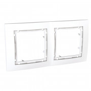 Рамка 2-постовая Schneider Electric Unica Colors белый MGU4.004.18