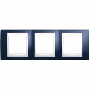 Рамка 3-постова Schneider Electric Unica Plus індиго/білий MGU6.006.842