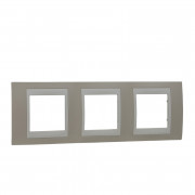 Рамка 3-постовая Schneider Electric Unica Plus песочный/слоновая кость MGU6.006.567