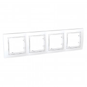 Рамка 4-постова Schneider Electric Unica Colors білий MGU4.008.18