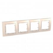 Рамка 4-постова Schneider Electric Unica Colors пластик слонова кістка MGU4.008.25