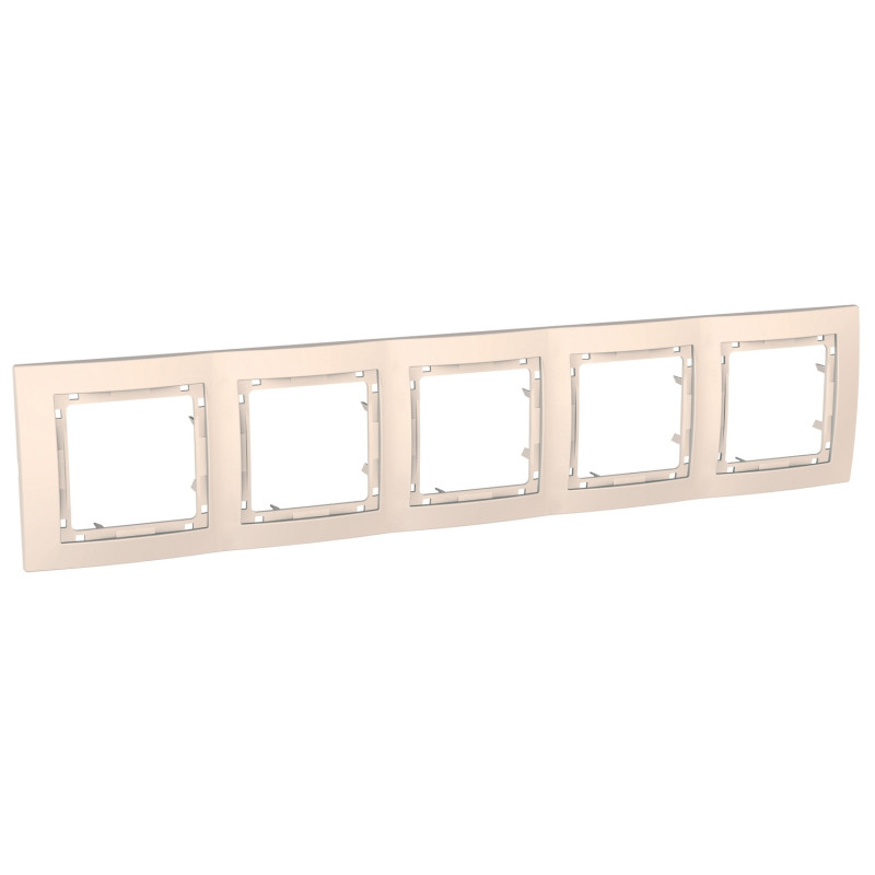 Рамка 5-постовая Schneider Electric Unica Colors слоновая кость MGU4.010.25