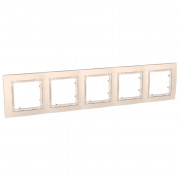 Рамка 5-постовая Schneider Electric Unica Colors слоновая кость MGU4.010.25