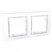 Рамка 2-постовая Schneider Electric Unica Colors белый MGU4.004.18