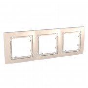 Рамка 3-постовая Schneider Electric Unica Colors слоновая кость MGU4.006.25