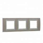 Рамка 3-постовая Schneider Electric Unica Plus песочный/слоновая кость MGU6.006.567