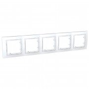 Рамка 5-постовая Schneider Electric Unica Colors белый MGU4.010.18