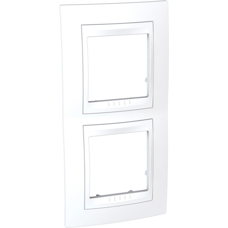 Рамка 2-постова Schneider Electric Unica Plus вертикальна білий MGU6.004V.18