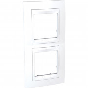 Рамка 2-постова Schneider Electric Unica Plus вертикальна білий MGU6.004V.18