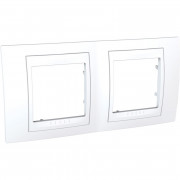 Рамка 2-постовая Schneider Electric Unica Plus белый MGU6.004.18