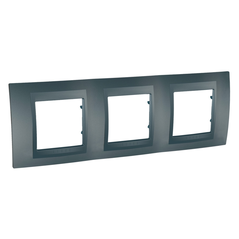 Рамка 3-постовая Schneider Electric Unica Top графит MGU6.006.12