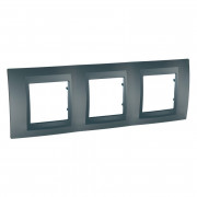 Рамка 3-постова Schneider Electric Unica Top графіт MGU6.006.12