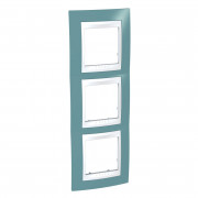 Рамка 3-постова Schneider Electric Unica Plus вертикальна синій/білий MGU6.006V.873