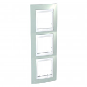 Рамка 3-постовая Schneider Electric Unica Plus вертикальная морская волна/белый MGU6.006V.870