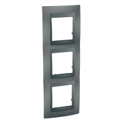 Рамка 3-постова Schneider Electric Unica Top вертикальна графіт MGU6.006V.12