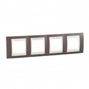 Рамка 4-постова Schneider Electric Unica Plus ліловий/слонова кістка MGU6.008.576