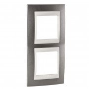 Рамка 2-постовая Schneider Electric Unica Plus вертикальная шампань/слоновая кость MGU6.004V.524