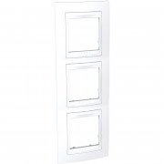 Рамка 3-постова Schneider Electric Unica Plus вертикальна білий MGU6.006V.18