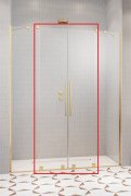 Створки душевой двери Radaway Furo Gold DWD 36.3х200 см раздвижные золото/прозрачное стекло 10108363-09-01
