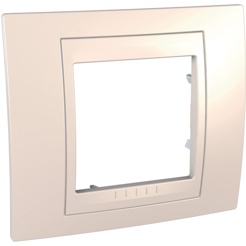 Рамка 1-постовая Schneider Electric Unica Plus слоновая кость MGU6.002.25