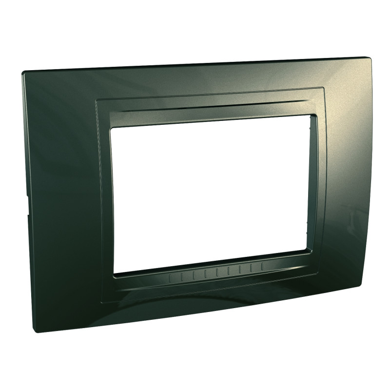 Рамка 3-модульна Schneider Electric Unica Allegro пластик бронза MGU4.103.13