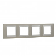 Рамка 4-постова Schneider Electric Unica Plus пісочний/слонова кістка MGU6.008.567