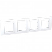 Рамка 4-постова Schneider Electric Unica Plus білий MGU6.008.18