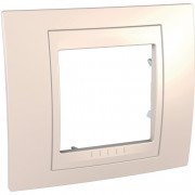 Рамка 1-постова Schneider Electric Unica Plus слонова кістка MGU6.002.25