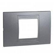 Рамка 2-модульная Schneider Electric Unica Allegro пластик алюминий MGU4.102.30