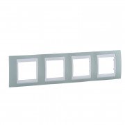 Рамка 4-постова Schneider Electric Unica Plus морська хвиля/білий MGU6.008.870
