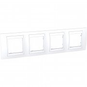 Рамка 4-постова Schneider Electric Unica Plus білий MGU6.008.18