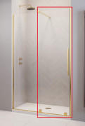 Створка душевой двери Radaway Furo Gold DWJ 82.2х200 см раздвижная левая золото/прозрачное стекло 10107822-09-01L