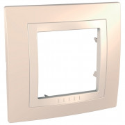 Рамка 1-постовая Schneider Electric Unica Basic кремовый/слоновая кость MGU2.002.559