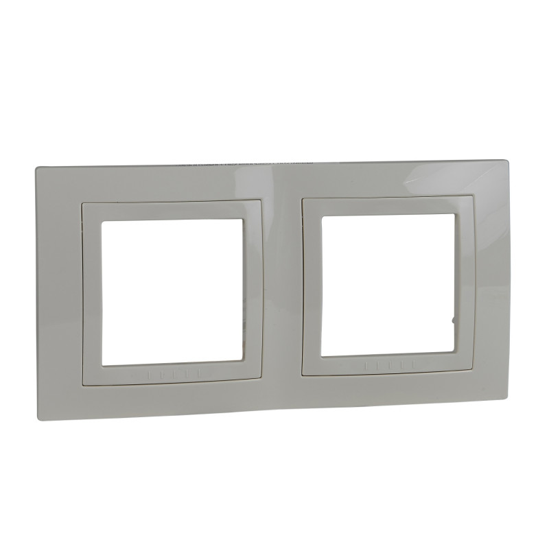 Рамка 2-постовая Schneider Electric Unica Basic слоновая кость MGU2.004.25