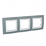 Рамка 3-постовая Schneider Electric Unica Basic серый техно/белый MGU2.006.858