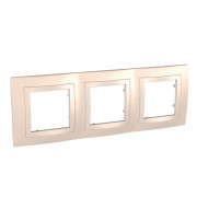 Рамка 3-постовая Schneider Electric Unica Basic кремовый/слоновая кость MGU2.006.559