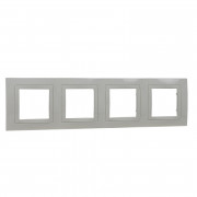 Рамка 4-постовая Schneider Electric Unica Basic слоновая кость MGU2.008.25