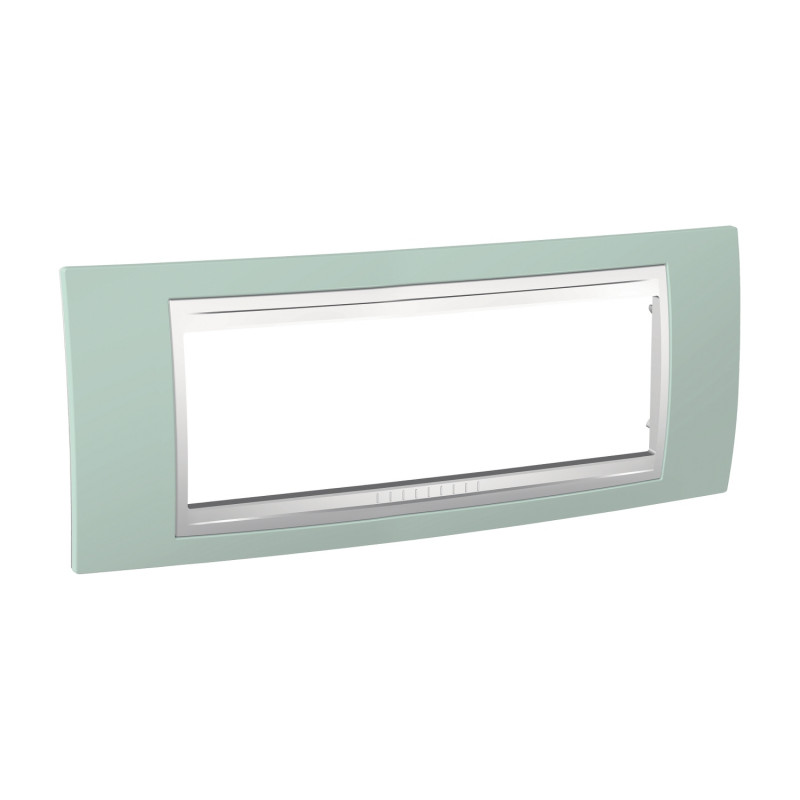 Рамка 6-модульна Schneider Electric Unica Plus морська хвиля/білий MGU6.106.870