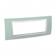 Рамка 6-модульная Schneider Electric Unica Plus морская волна/белый MGU6.106.870