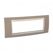 Рамка 6-модульна Schneider Electric Unica Plus коричневий/слонова кістка MGU6.106.574