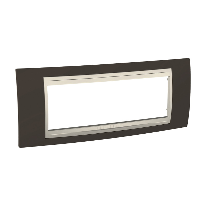 Рамка 6-модульная Schneider Electric Unica Plus какао/слоновая кость MGU6.106.571