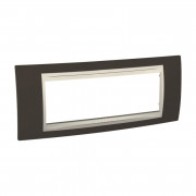 Рамка 6-модульна Schneider Electric Unica Plus какао/слонова кістка MGU6.106.571