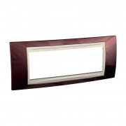 Рамка 6-модульная Schneider Electric Unica Plus терракотовый/слоновая кость MGU6.106.551